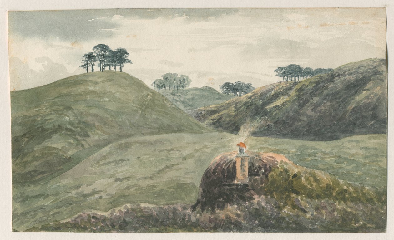 Walton-on-the-Hill – Cannock Chase: akvarellfestészet, és [?XIX. század] alkotó: Unbekannt