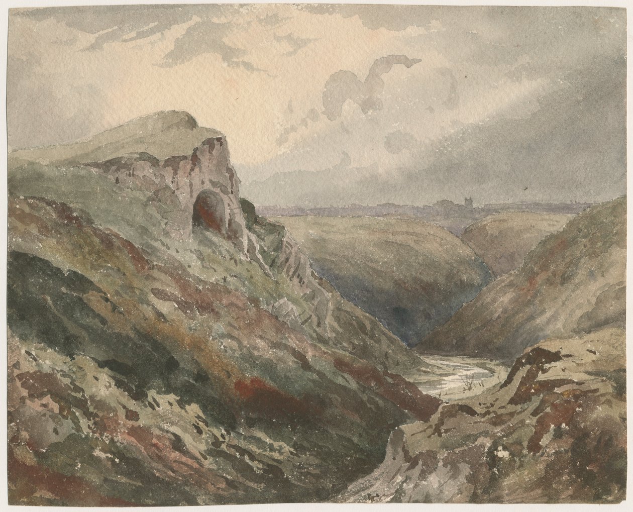 Wetton Dale: akvarell festmény, nd [?XIX. század] alkotó: Unbekannt