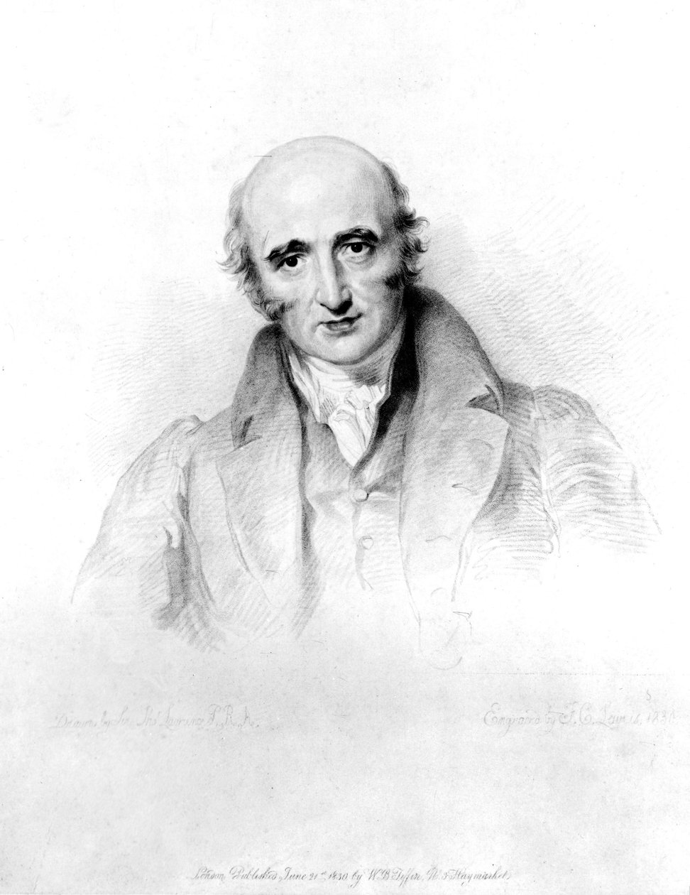 William Hyde Wollaston angol kémikus és kohász, Lewis 1820-as évekbeli metszete Sir Thomas Lawrence (1769-1830) William Hyde Wollaston (1766-1828) angol vegyész és kohász festménye után alkotó: Unbekannt