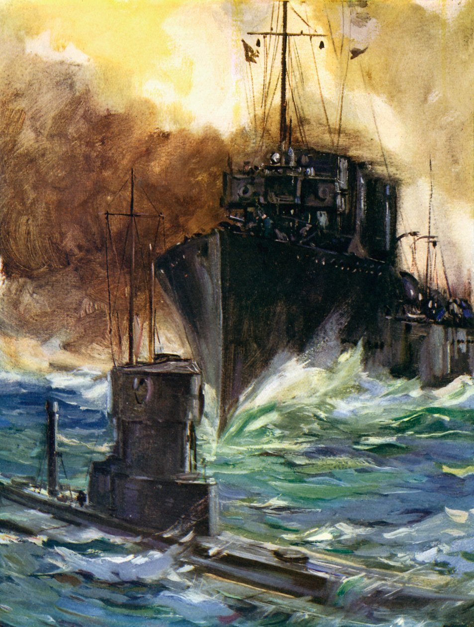 I. világháború- H.M.S. Badger alkotó: Unbekannter Künstler
