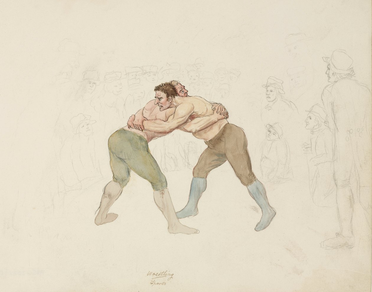 Birkózómérkőzés, Northumberland, 1805-1820 alkotó: Unbekannt