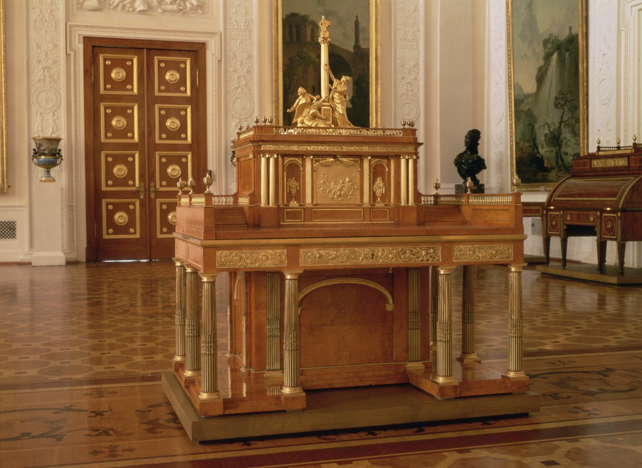 Íróasztal kis szekrénnyel, David Roentgen (1743-1807), Neuwied alkotó: Unbekannt