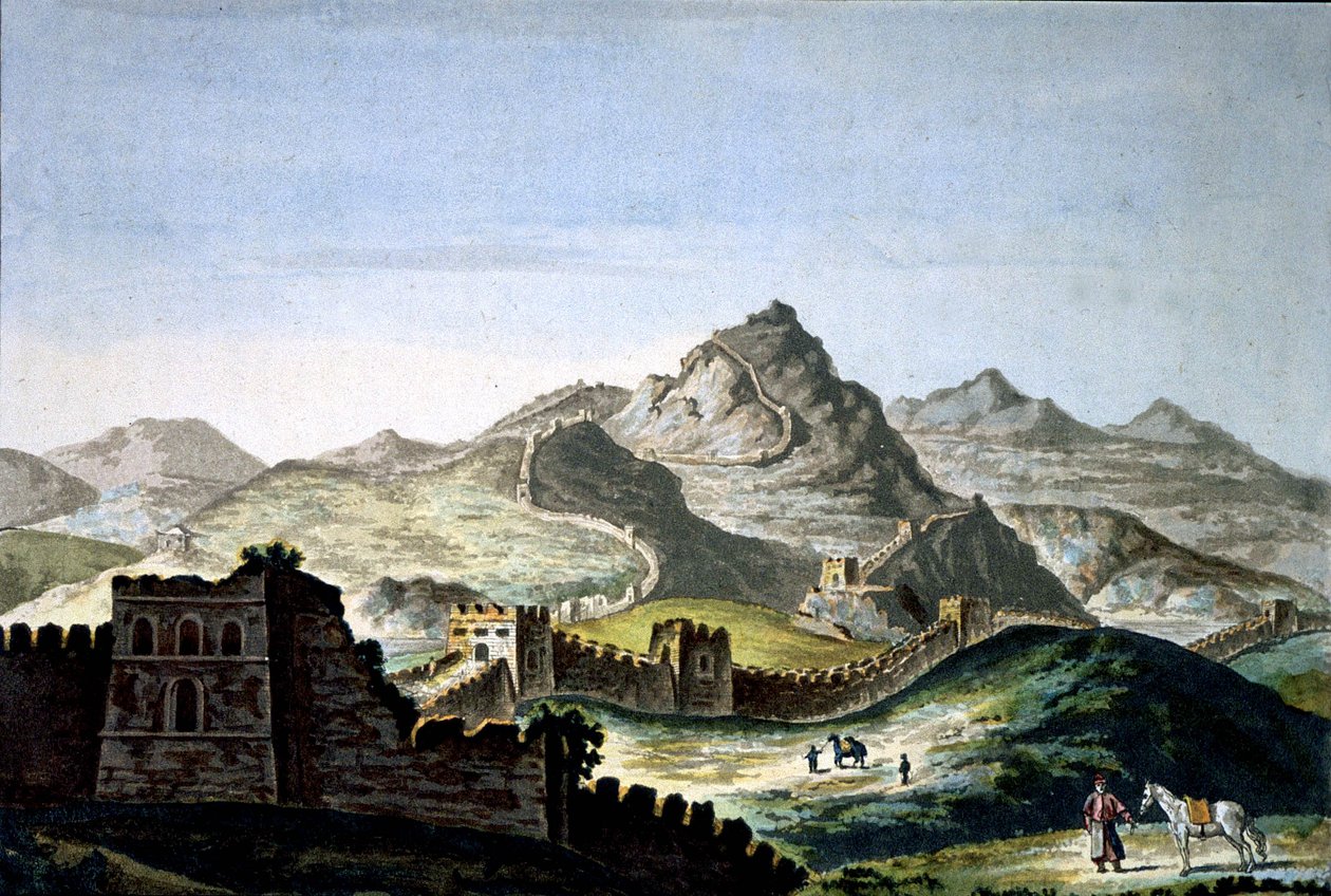 a kínai nagy fal, 1820 körül (metszet) alkotó: Unbekannter Künstler