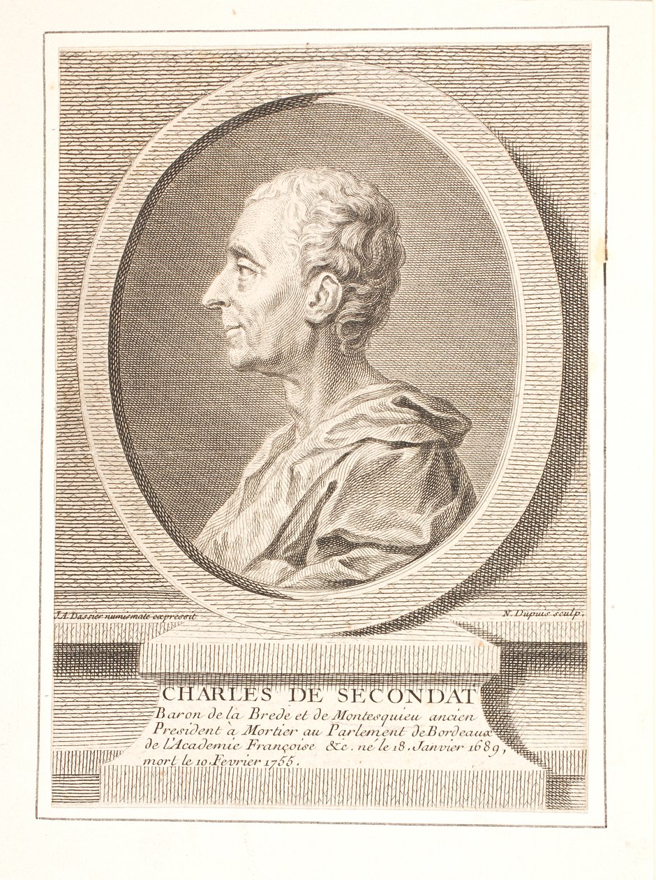 Charles-Louis de Secondat, La Brède és Montesquieu bárója alkotó: Unbekannter Stecher