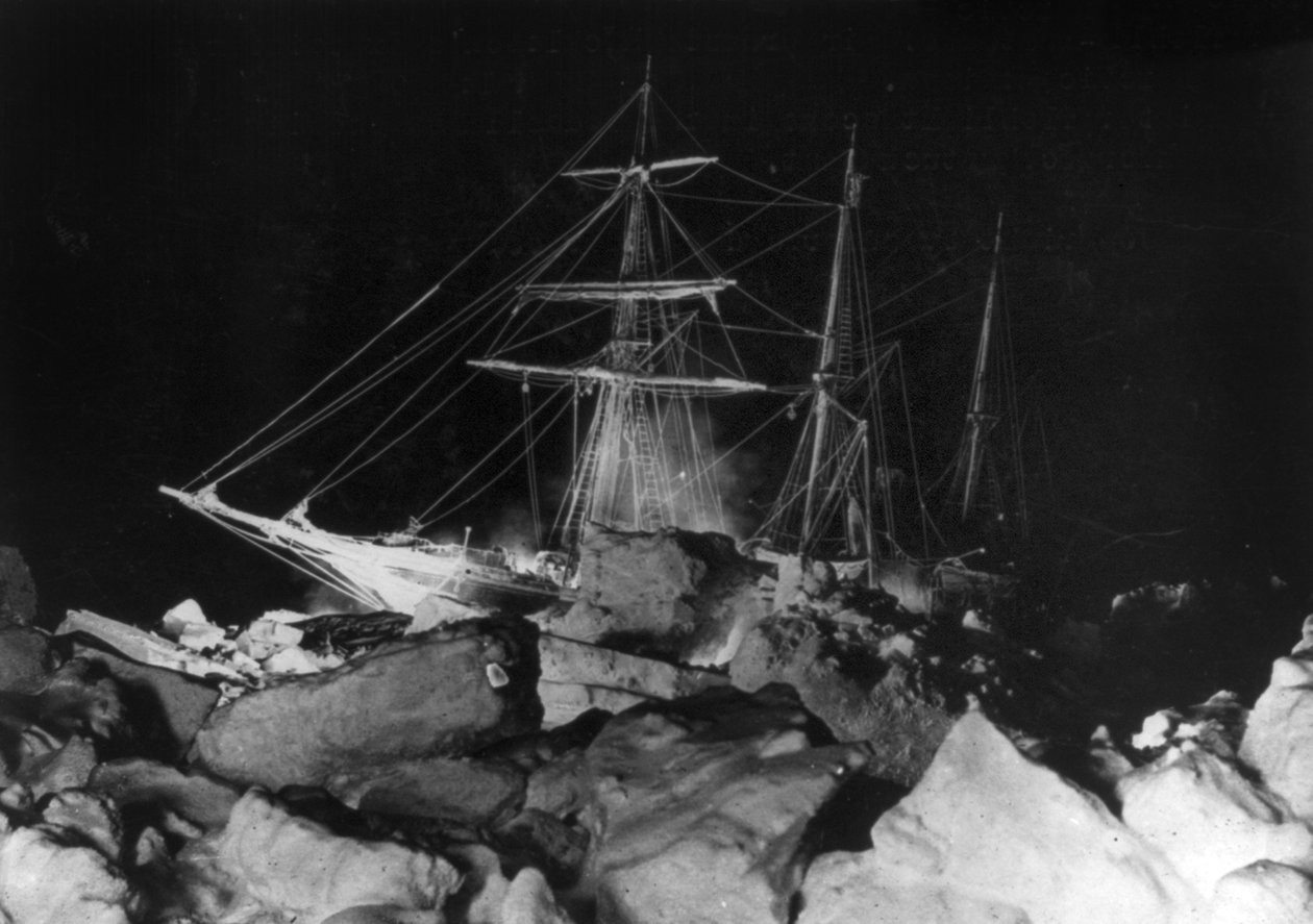 Imperial Trans-Antarktiszi Expedíció: az Endurance megrekedt, 1914-17 körül (fotó) alkotó: Underwood & Underwood