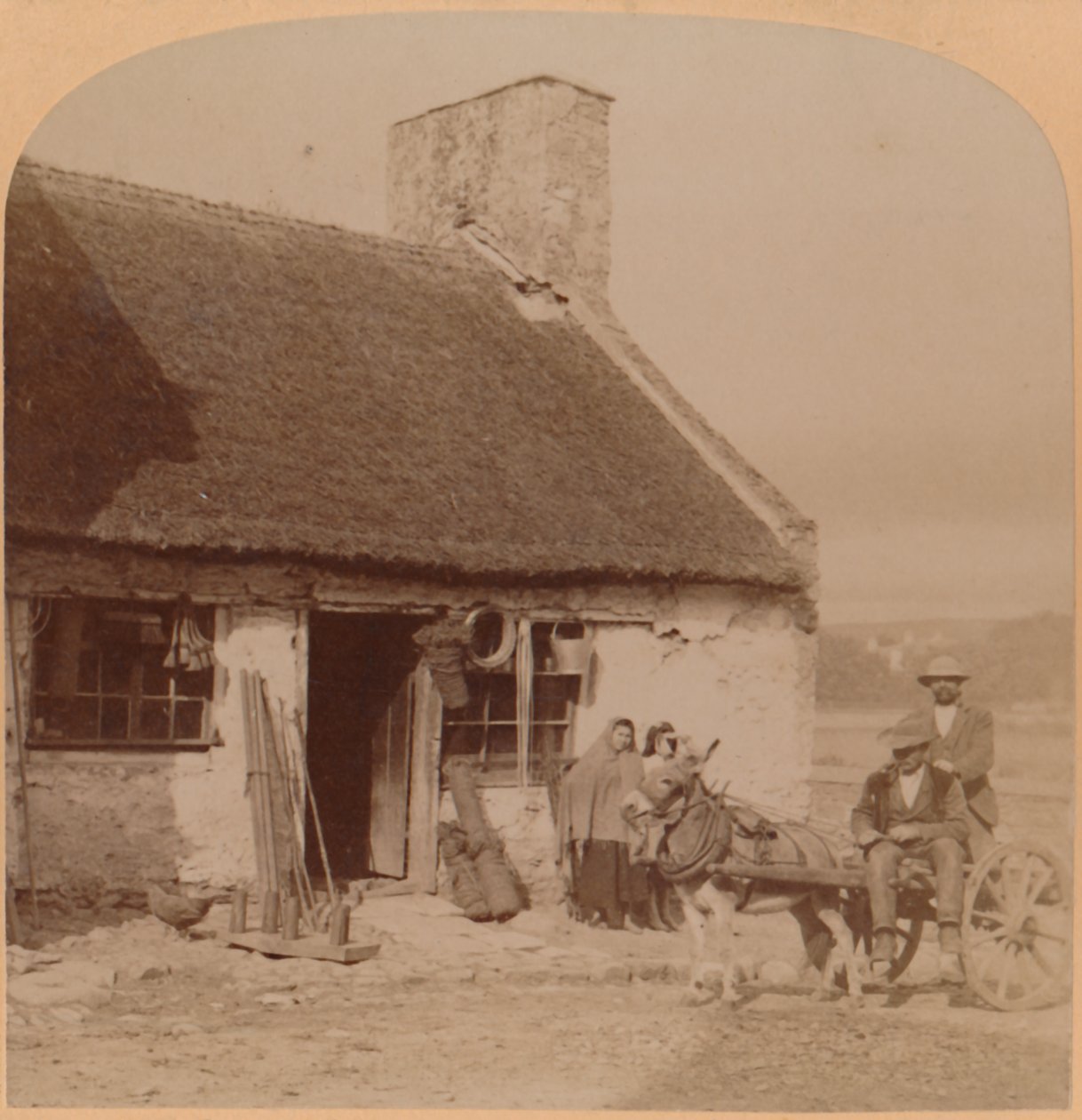 Általános áruüzlet, Killorgin, Írország, 1901. alkotó: Underwood and Underwood