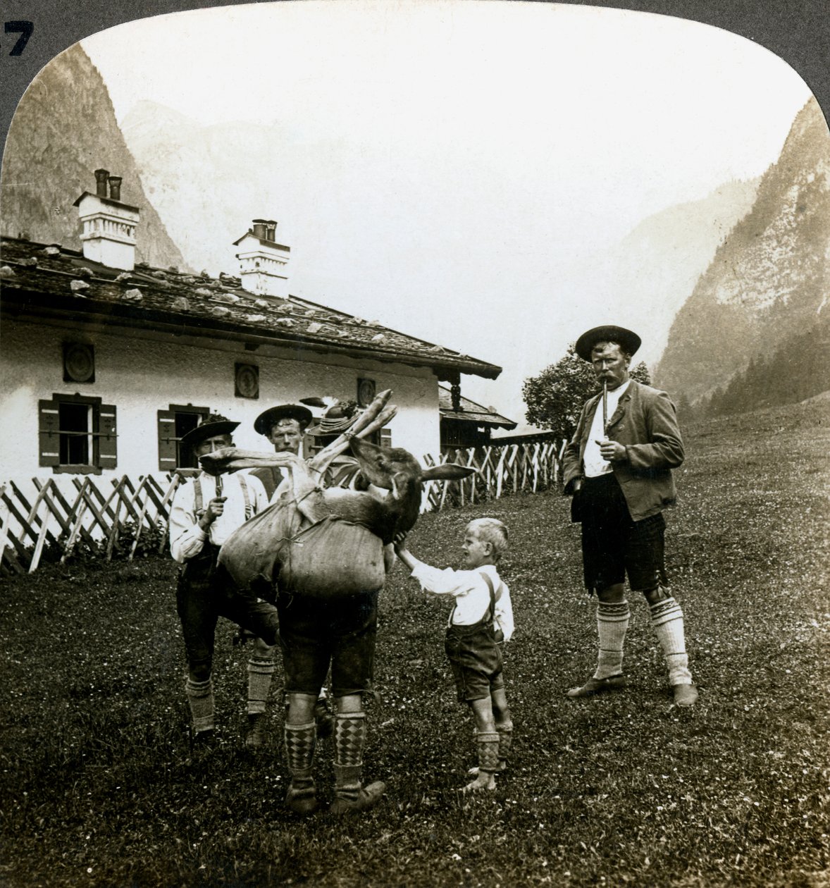 Bajor hegymászók, Németország. alkotó: Underwood and Underwood