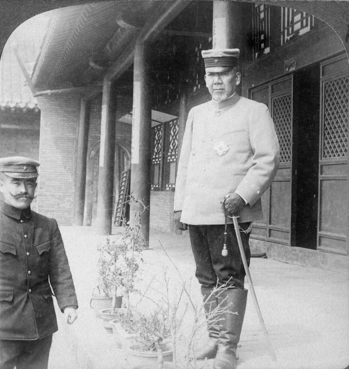 Oyama Iwao márki tábornagy, japán katona, Mukden, Mandzsúria, 1906 alkotó: Underwood and Underwood