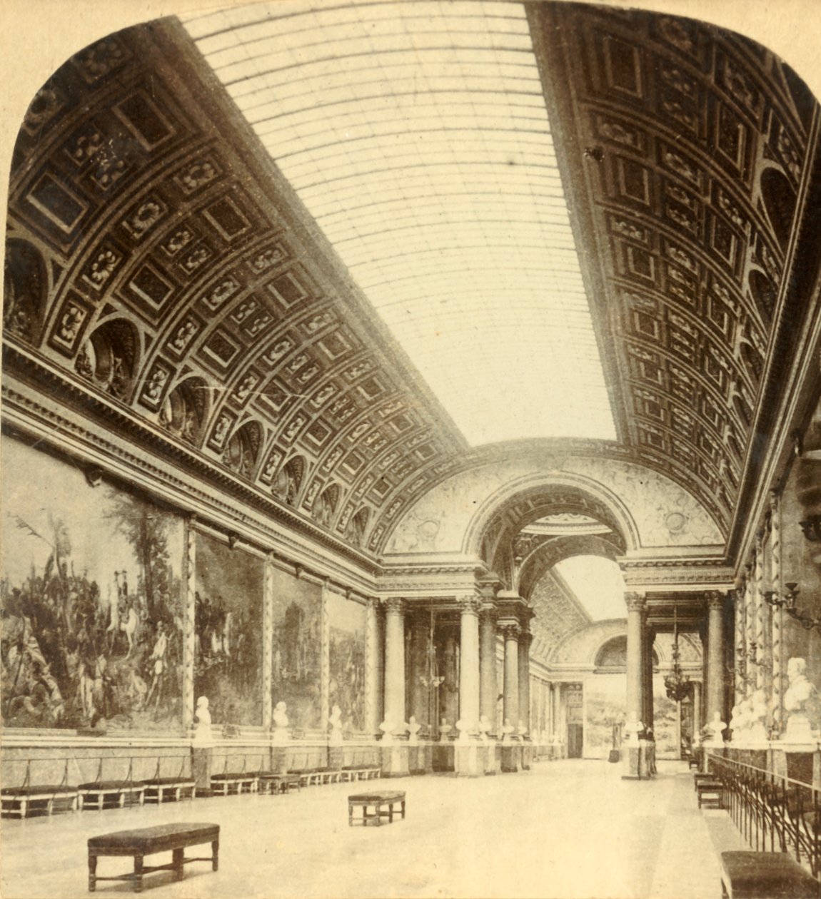 Csaták galériája, Versailles, 1900. alkotó: Underwood and Underwood