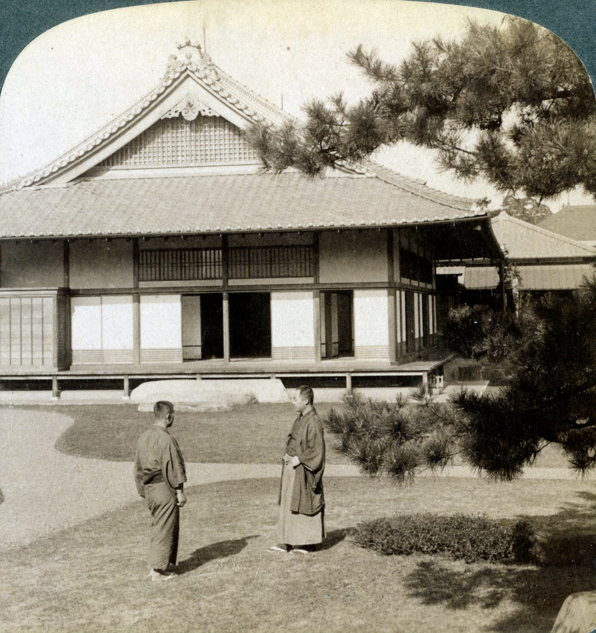 Okuma gróf otthona, Tokió, Japán, 1904 alkotó: Underwood and Underwood