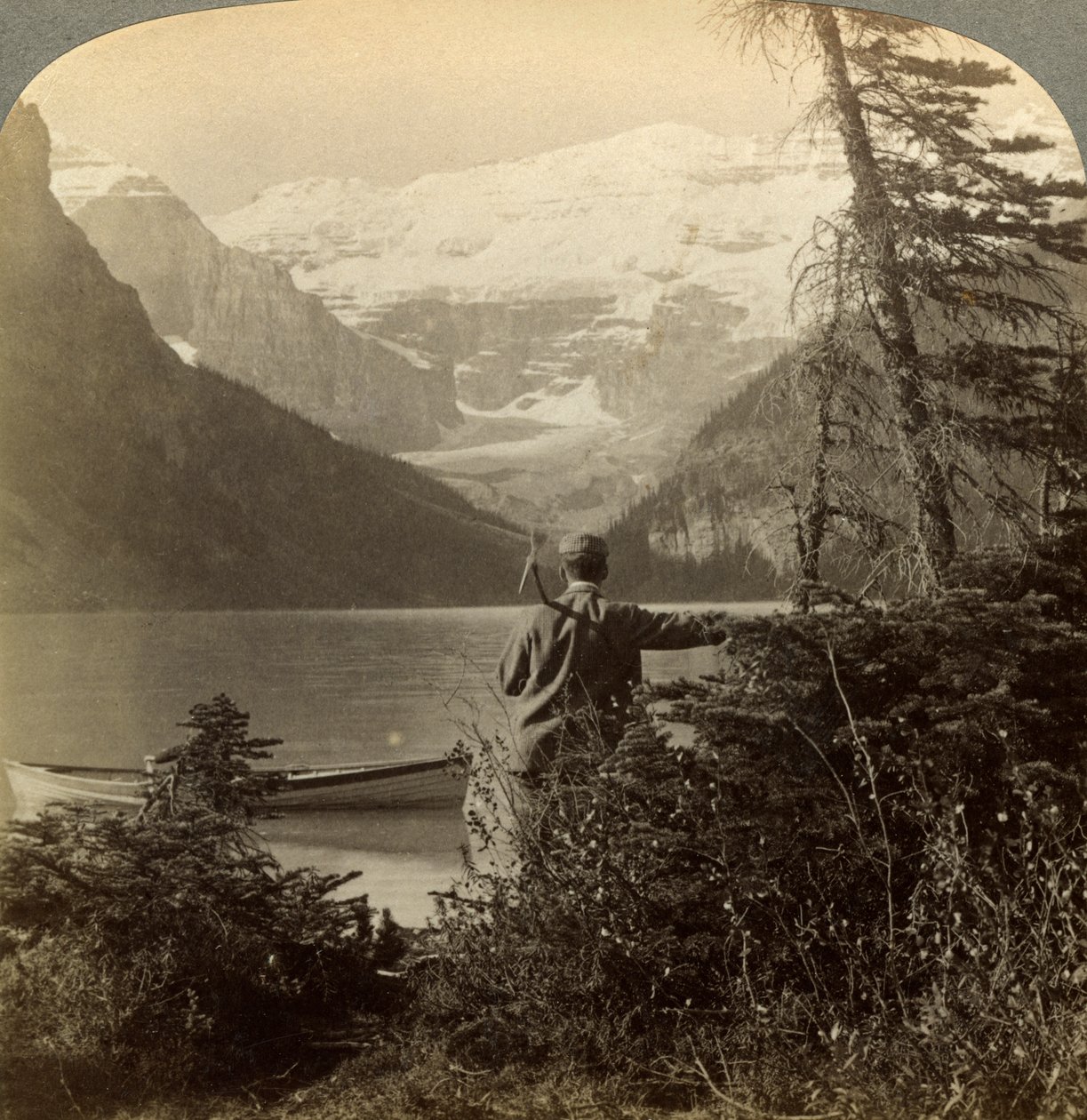 Mount Victoria, Rocky Mountains, Alberta, Kanada. alkotó: Underwood and Underwood