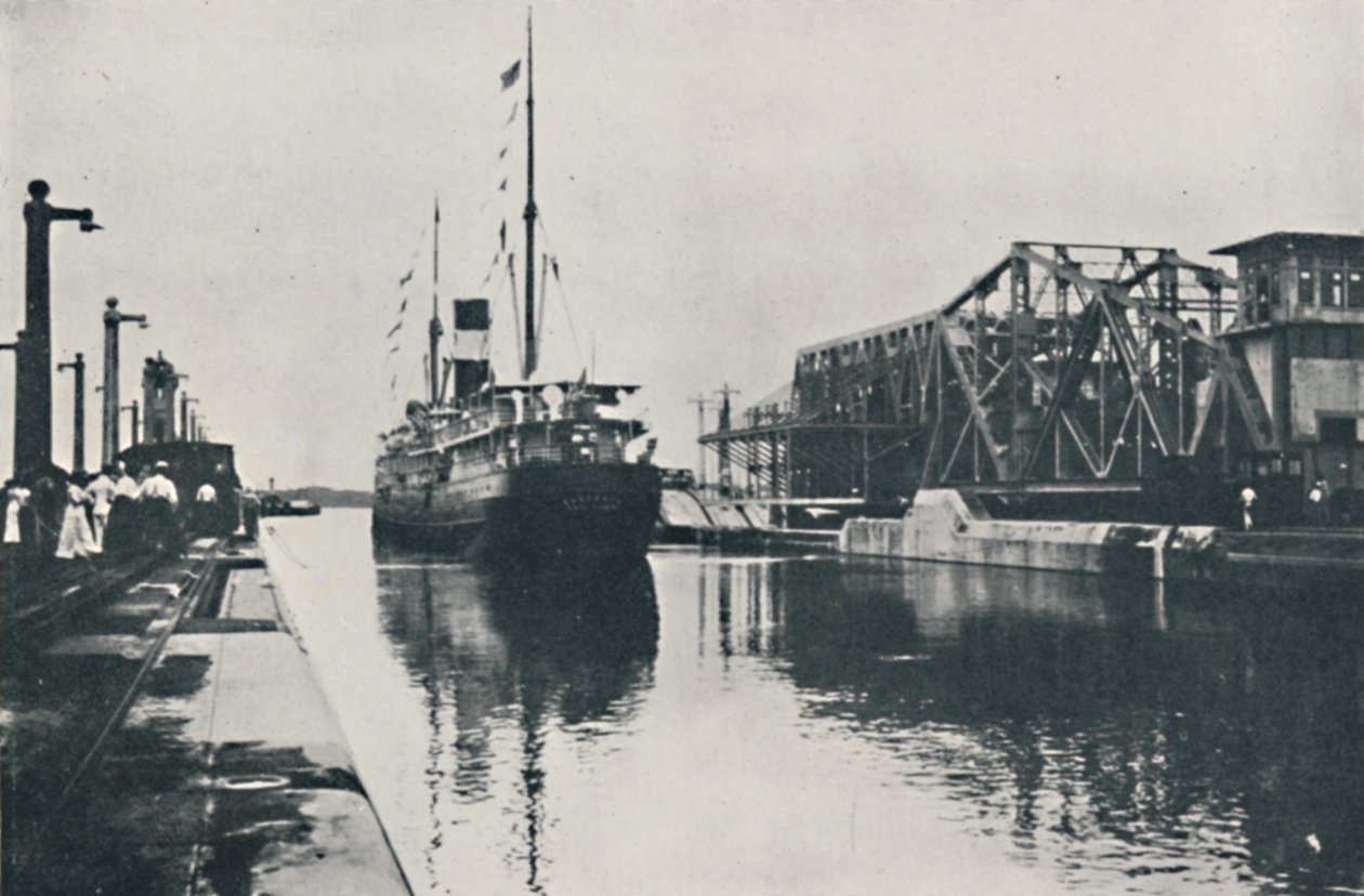A Panama-csatorna megnyitása, 1916 alkotó: Underwood and Underwood