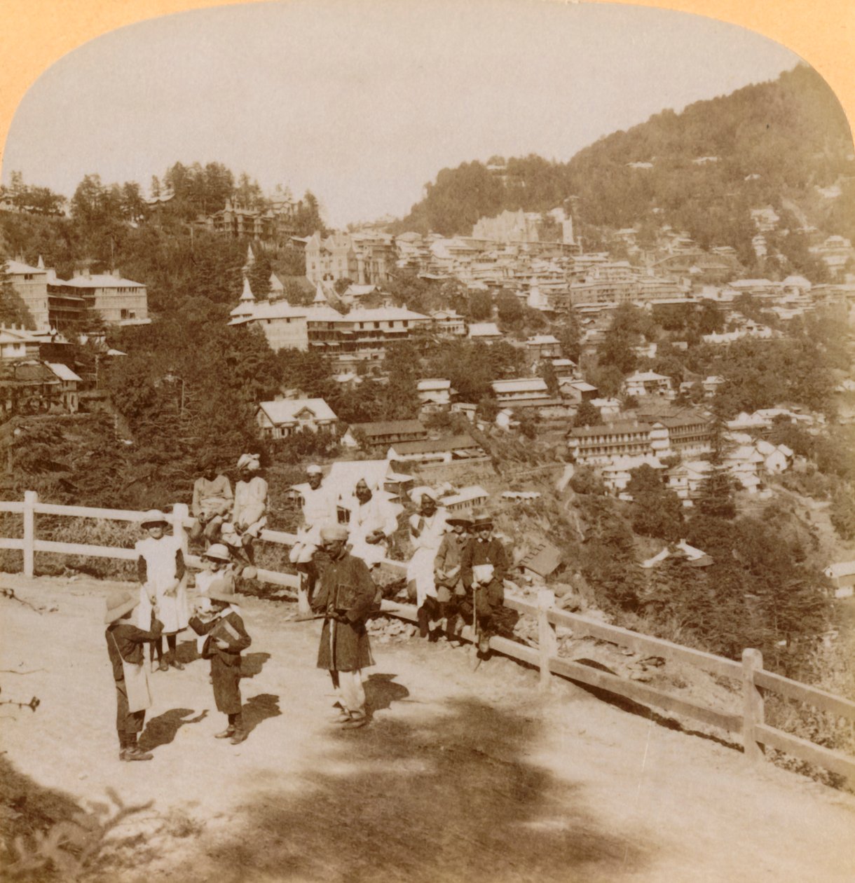 Simla, a gyönyörű Himalája hegyi üdülőhely..., India, 1902. alkotó: Underwood and Underwood