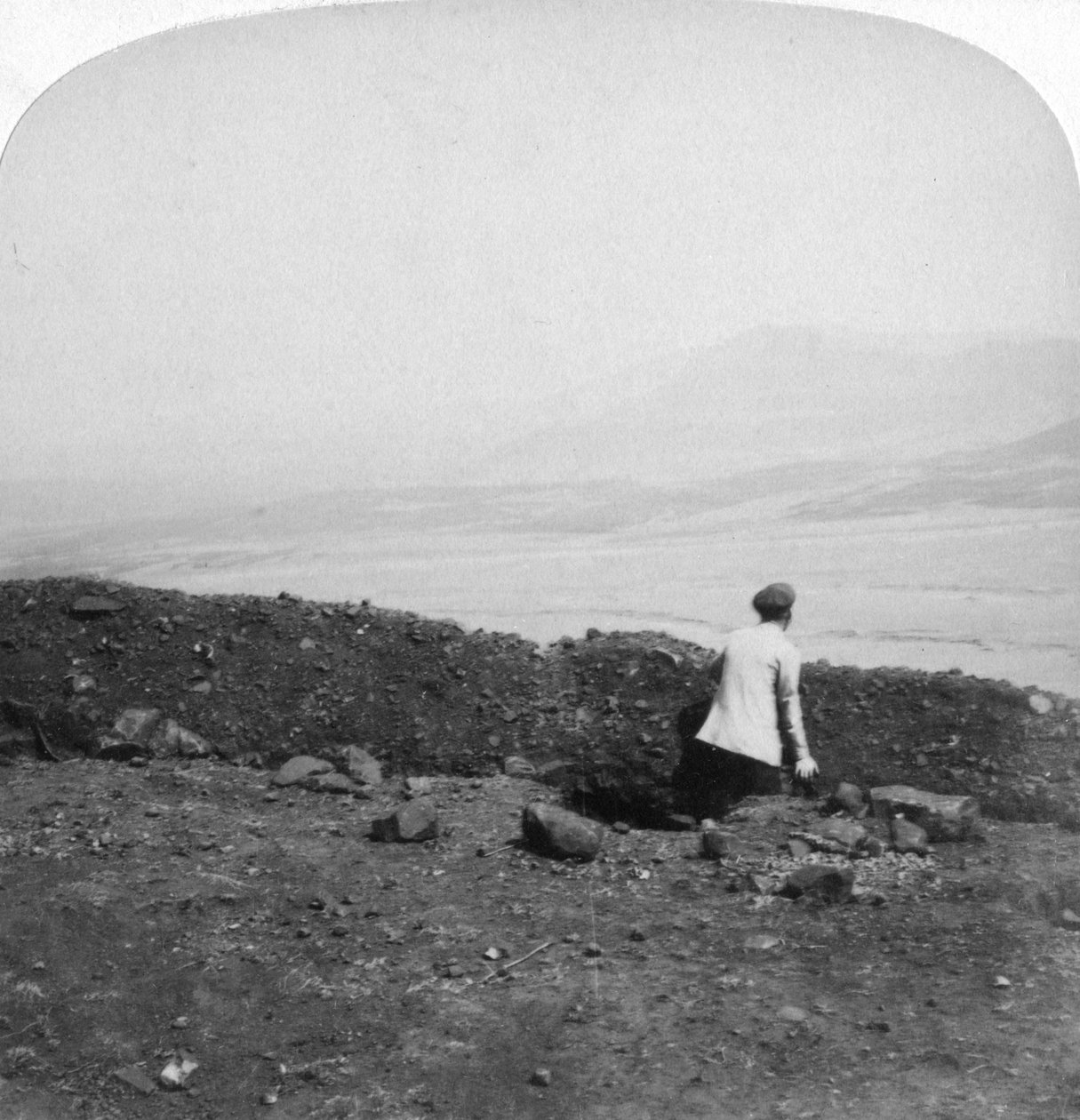 Spion Kop, a dél-afrikai Krantz Kloot búr árkából, 1901 alkotó: Underwood and Underwood