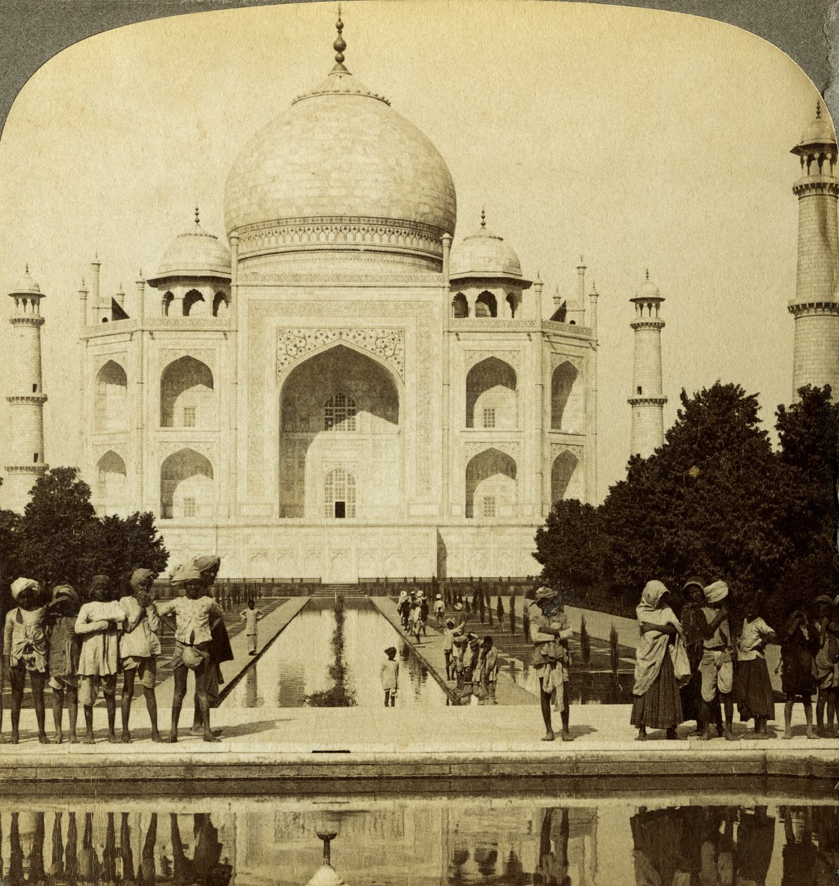 Taj Mahal, Agra, Uttar Pradesh, India. alkotó: Underwood and Underwood