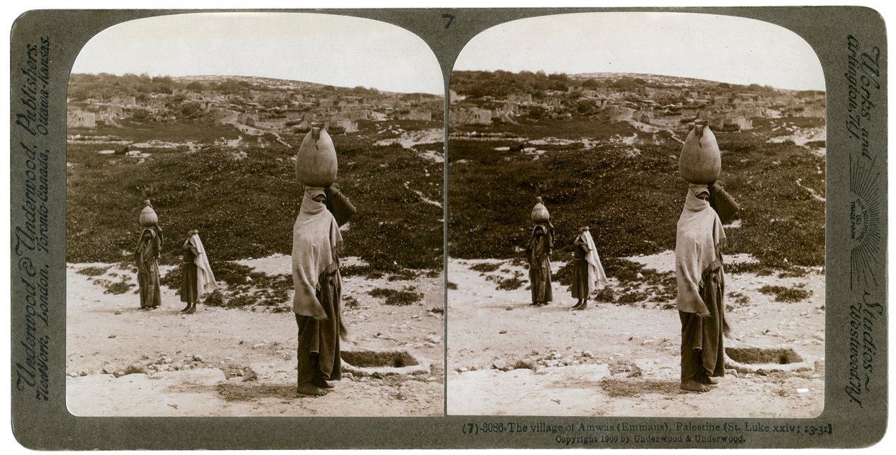 Imwas Emmaus falu, Palesztina, 1900. alkotó: Underwood and Underwood