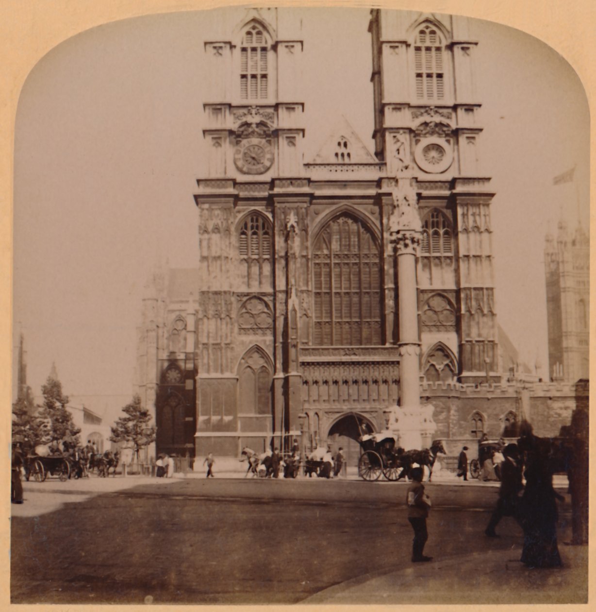 Westminster Abbey, London, Anglia, 1896. alkotó: Underwood and Underwood