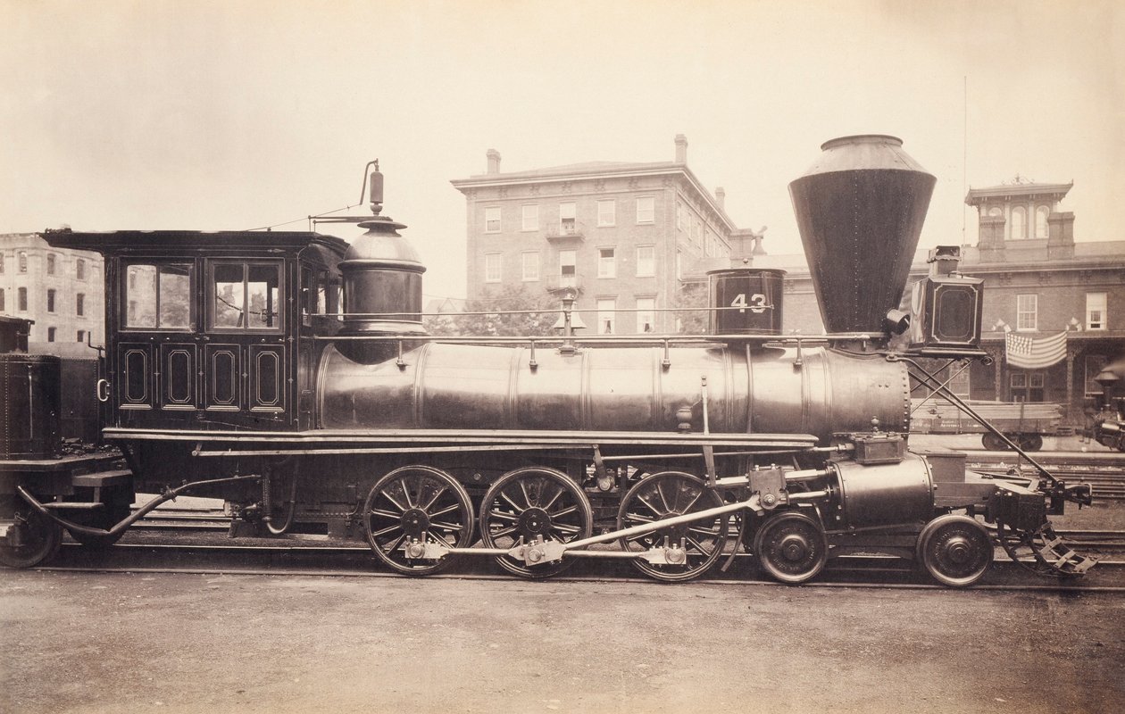 [Pennsylvania Railroad Locomotive at the Altoona Repair Facility] alkotó: Unidentified