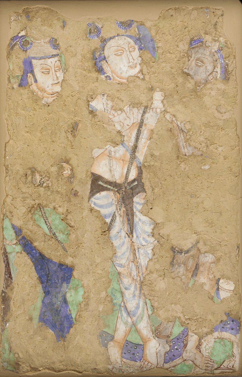 Három alak, a 224-es barlangból alkotó: Unidentified
