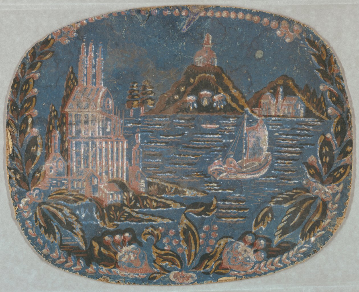 Bandbox Fragment (USA), 1830–60 alkotó: Unknown