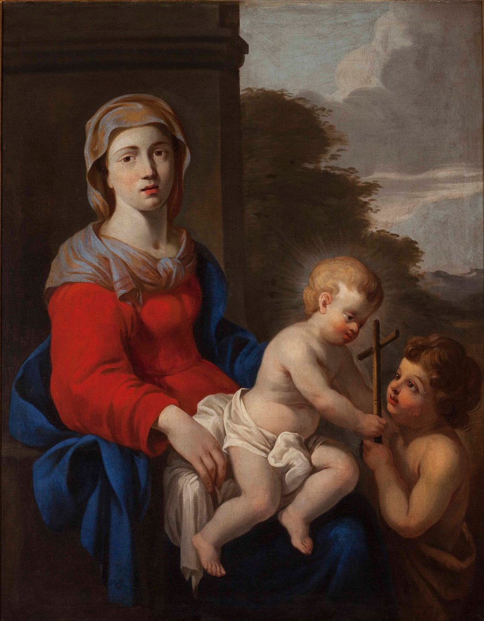 Madonna és gyermeke Keresztelő Jánossal alkotó: Unknown
