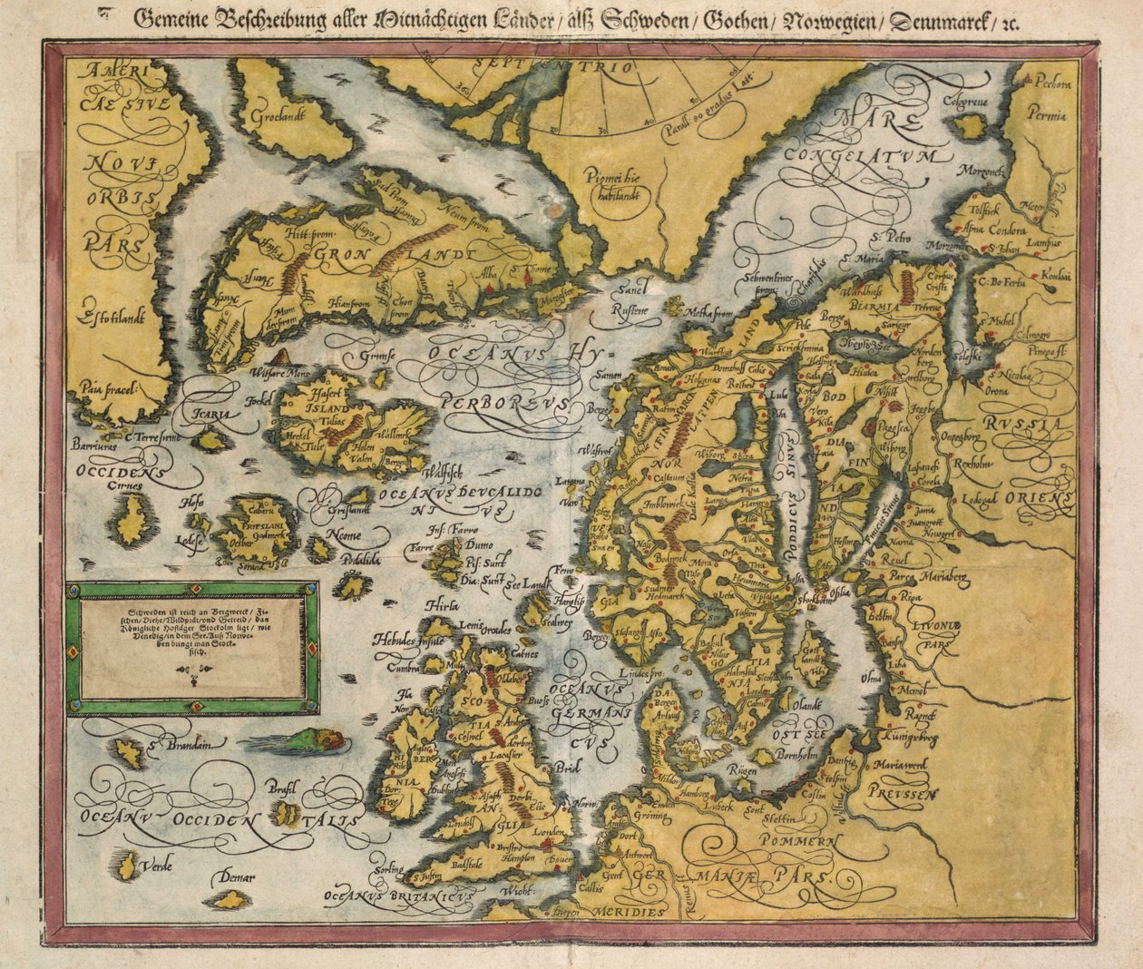 Izland térképe 1588 körül alkotó: Unknown