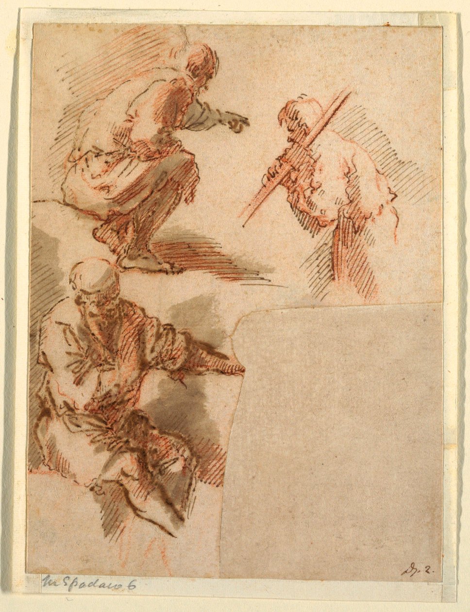 Rajz, Három ember, 1630–1640 alkotó: Unknown