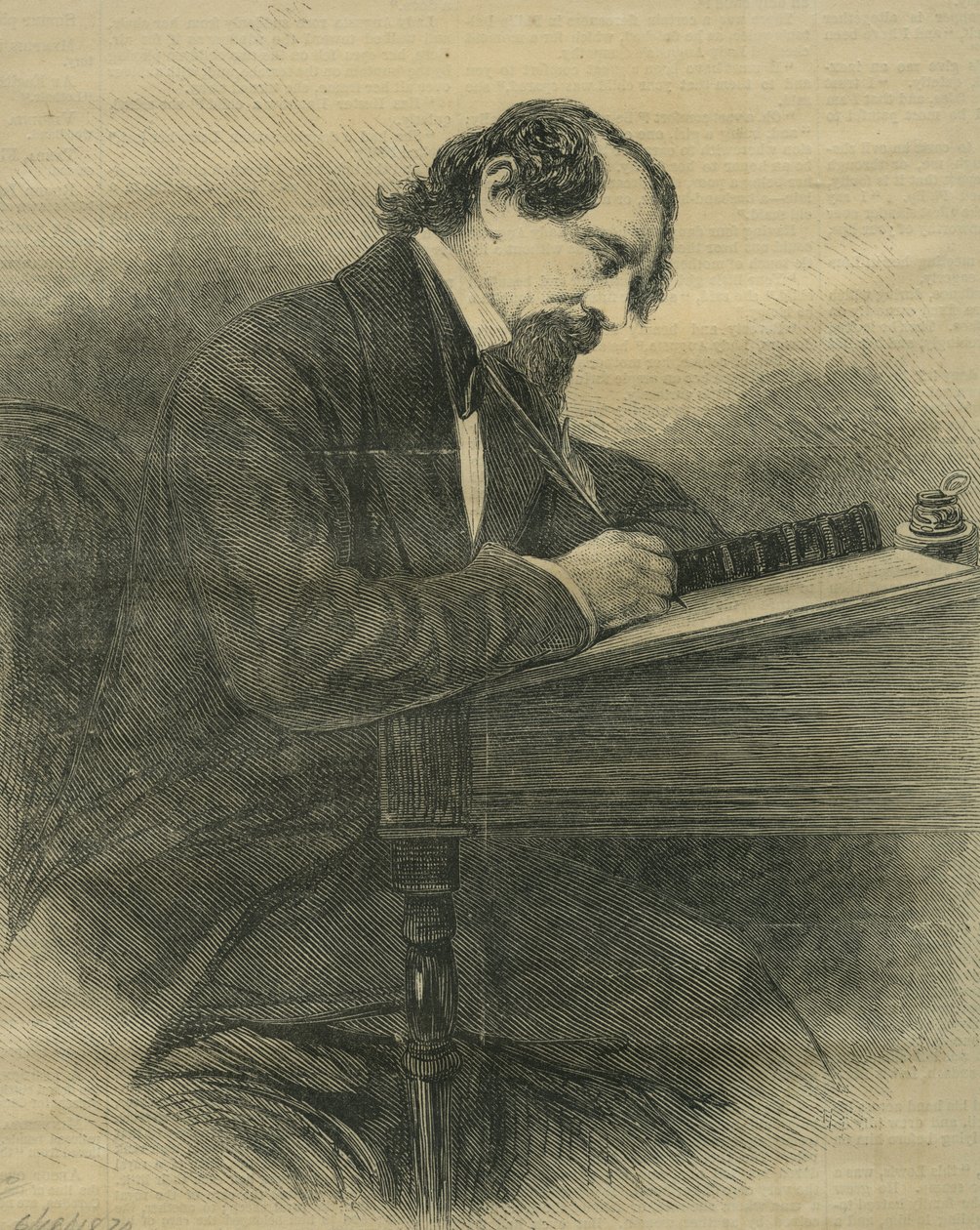 A néhai Charles Dickens, 1870 körül alkotó: Unbekannt Unbekannt
