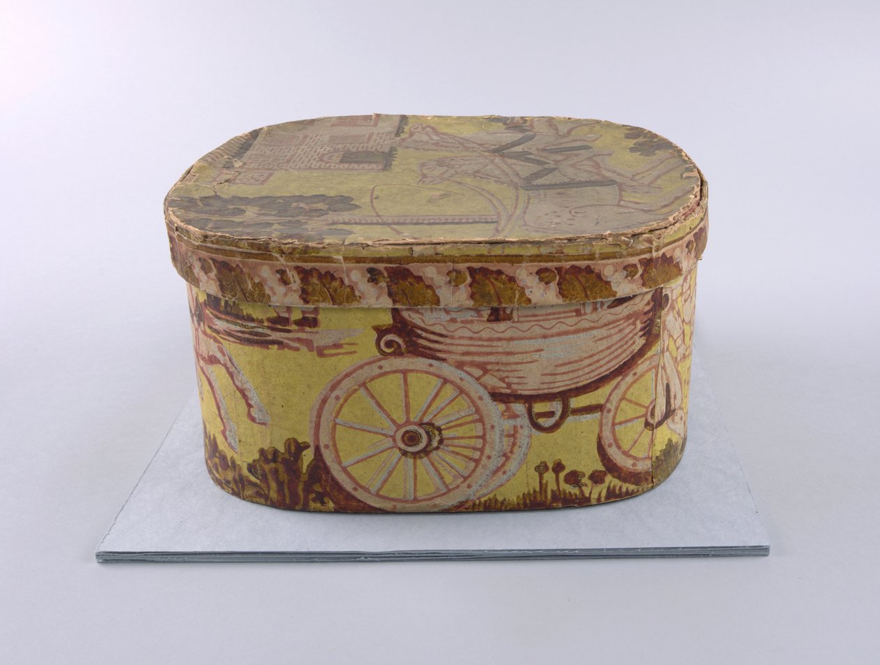 Bandbox And Lid (USA), 1830–35 alkotó: Unknown