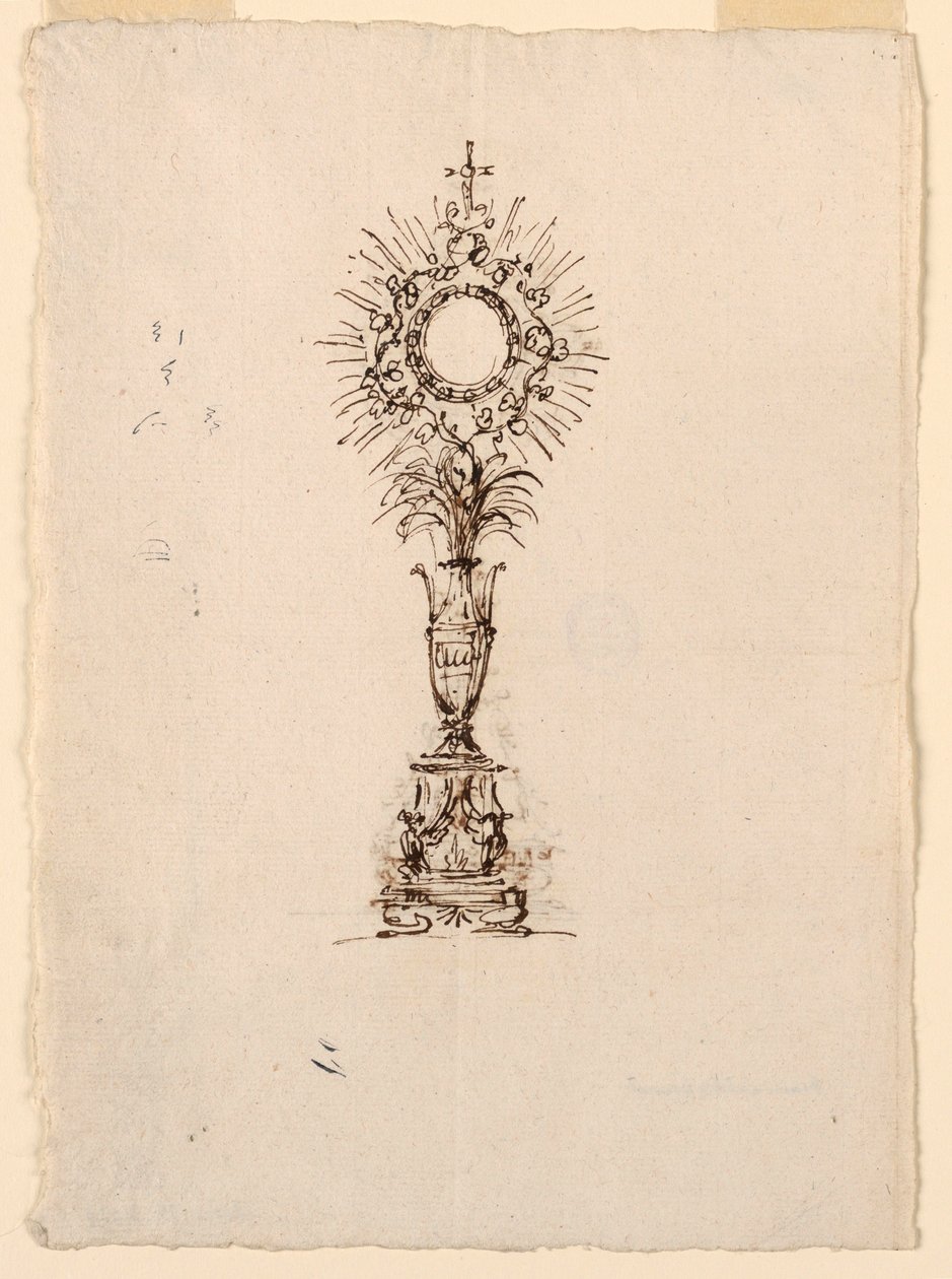 Rajz, Design a Monstrance számára, 1815–1830 alkotó: Unknown