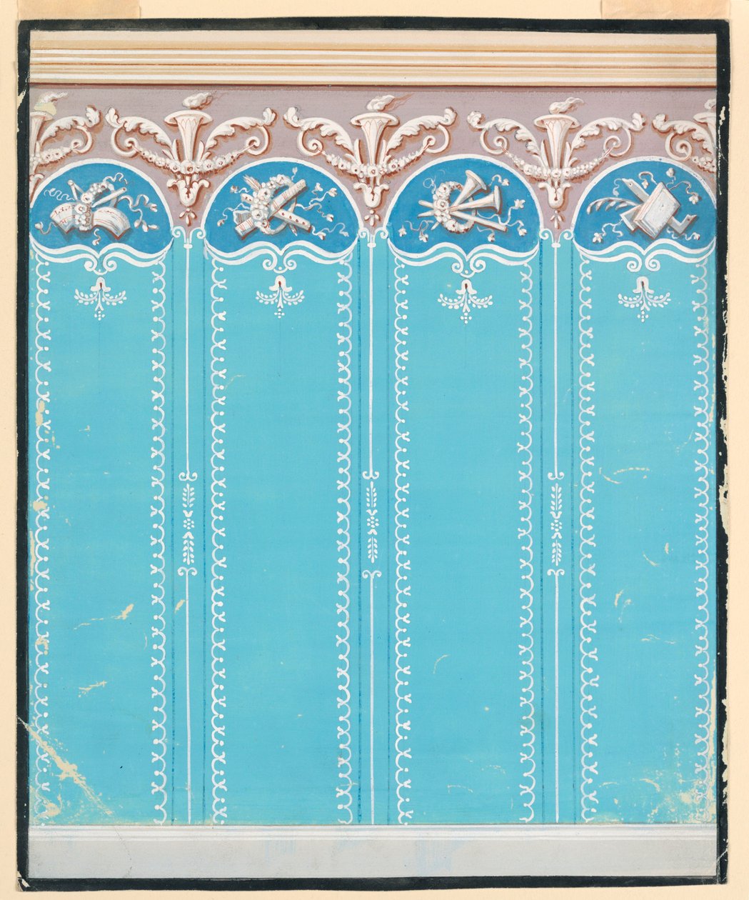 Rajz, tapétatervezés, 1825–35 alkotó: Unknown