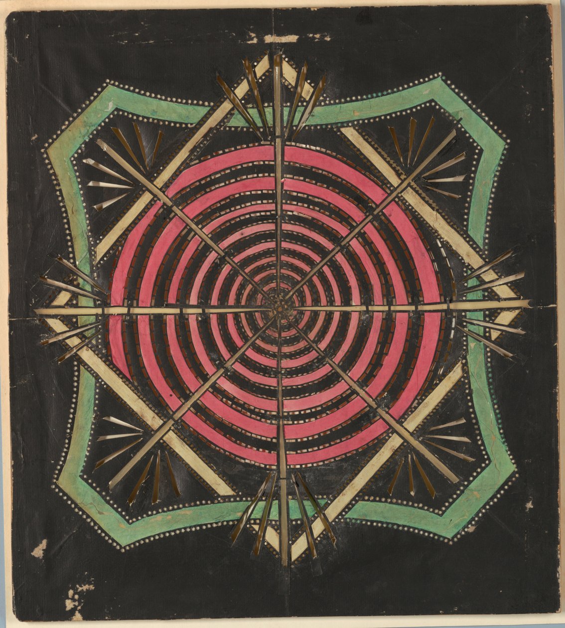 Lámpás dia, örvénylő minta, kb. 1780 alkotó: Unknown
