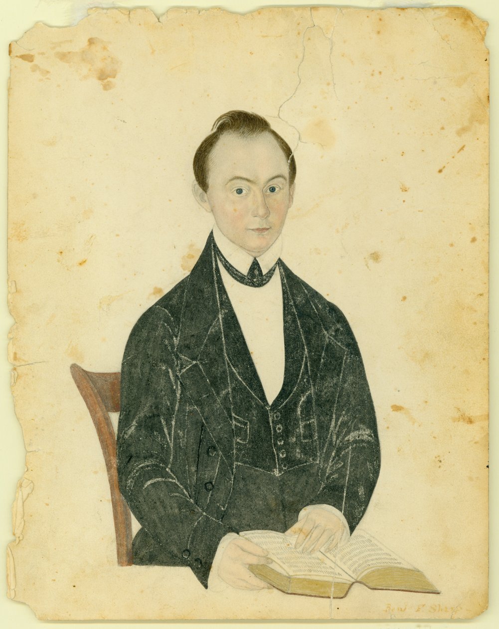 Dr. Benjamin F. Sharp akvarell portréja alkotó: Unknown