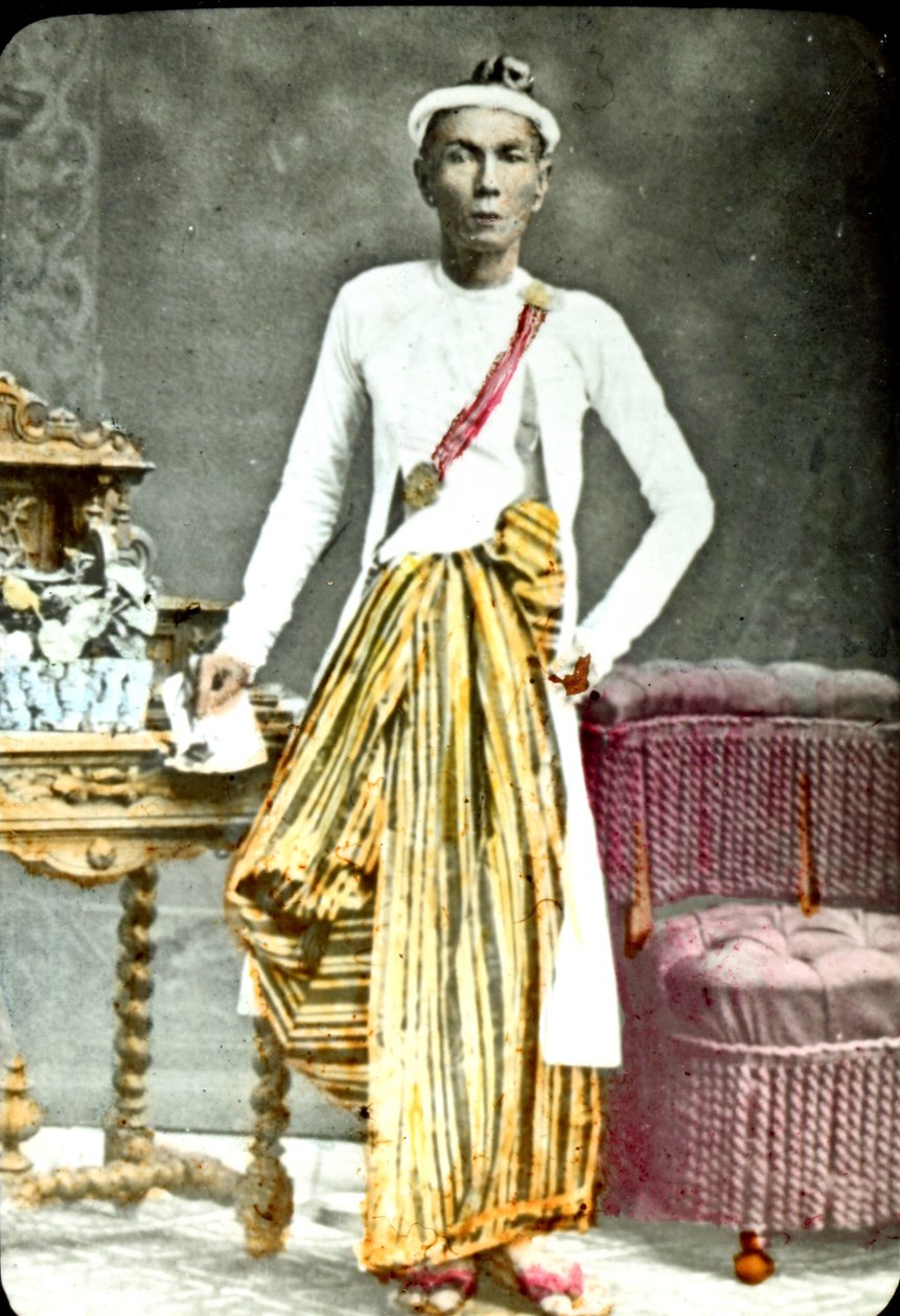 Burmai férfi, 1880-as évek alkotó: Unknown