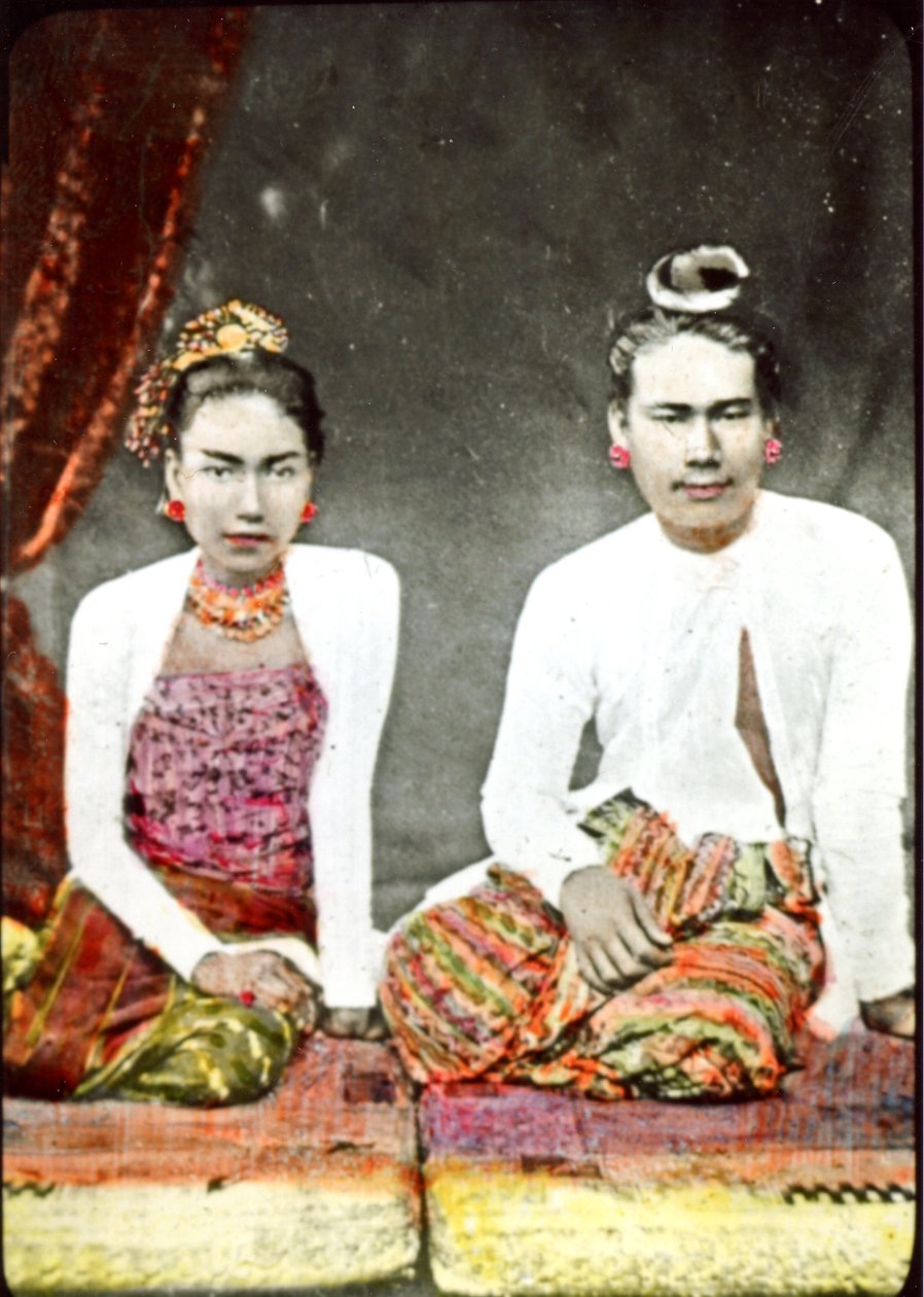 Thebaw király és Supayalat burmai királynő, az 1880-as évek körül alkotó: Unknown