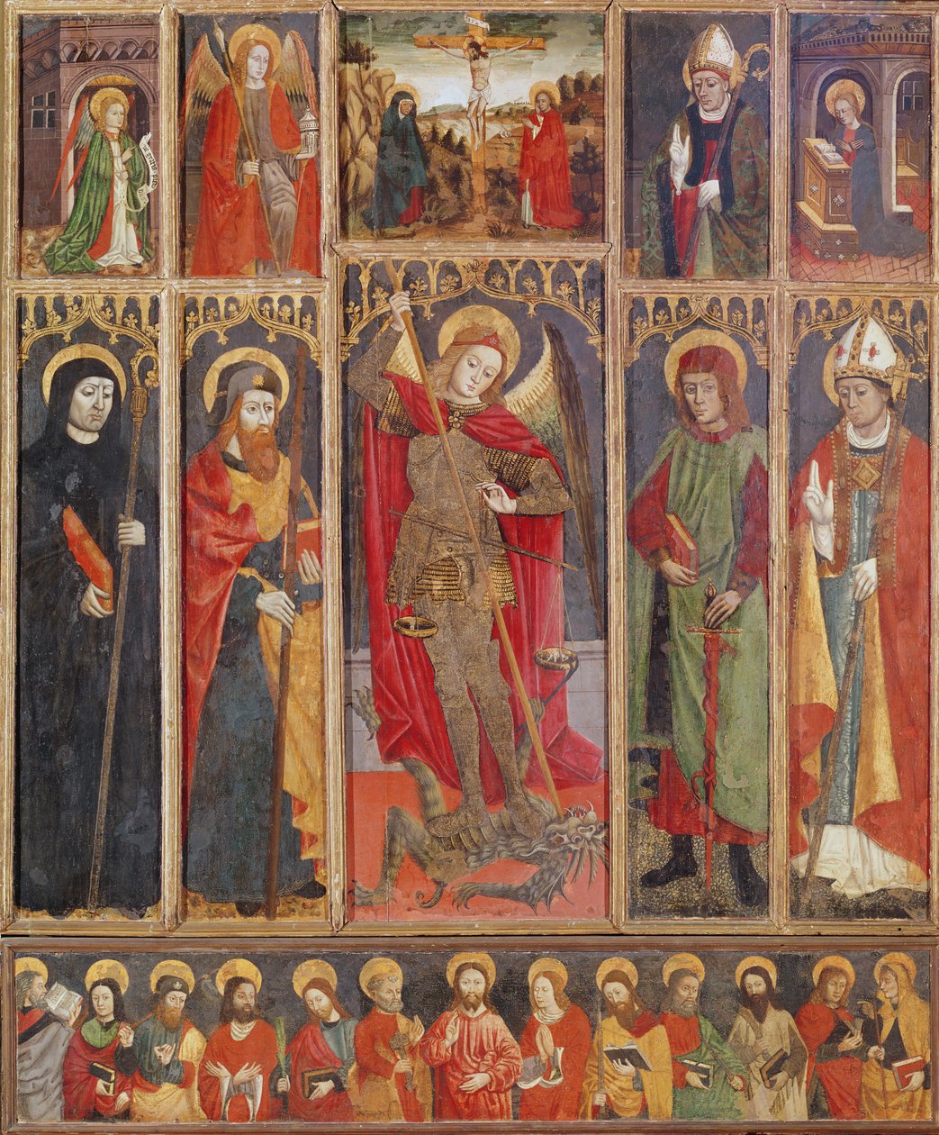 Szent Mihály oltárkép (tempera a táblán) alkotó: Unknown
