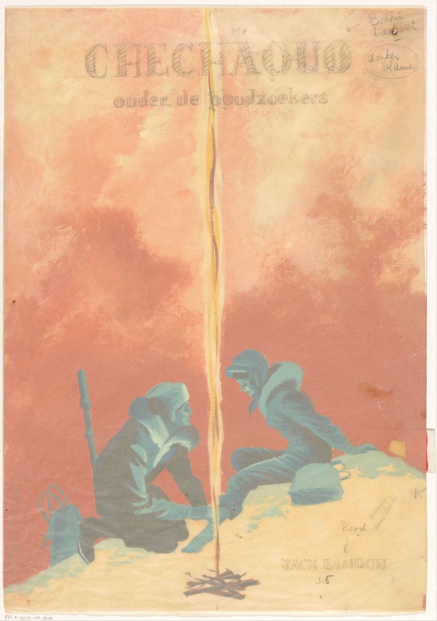 Zenekar tervezése: Jack London, Chechaquo a kutatók között (Chechaquo és old timers), 1958 alkotó: Unknown