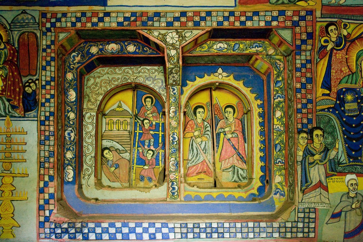 Debir Sina Mary templom, Gorgora, Tana-tó, Etiópia, Afrika alkotó: Unknown