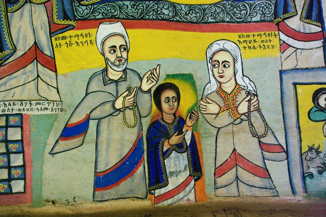 Debir Sina Mary templom, Gorgora, Tana-tó, Etiópia, Afrika alkotó: Unknown