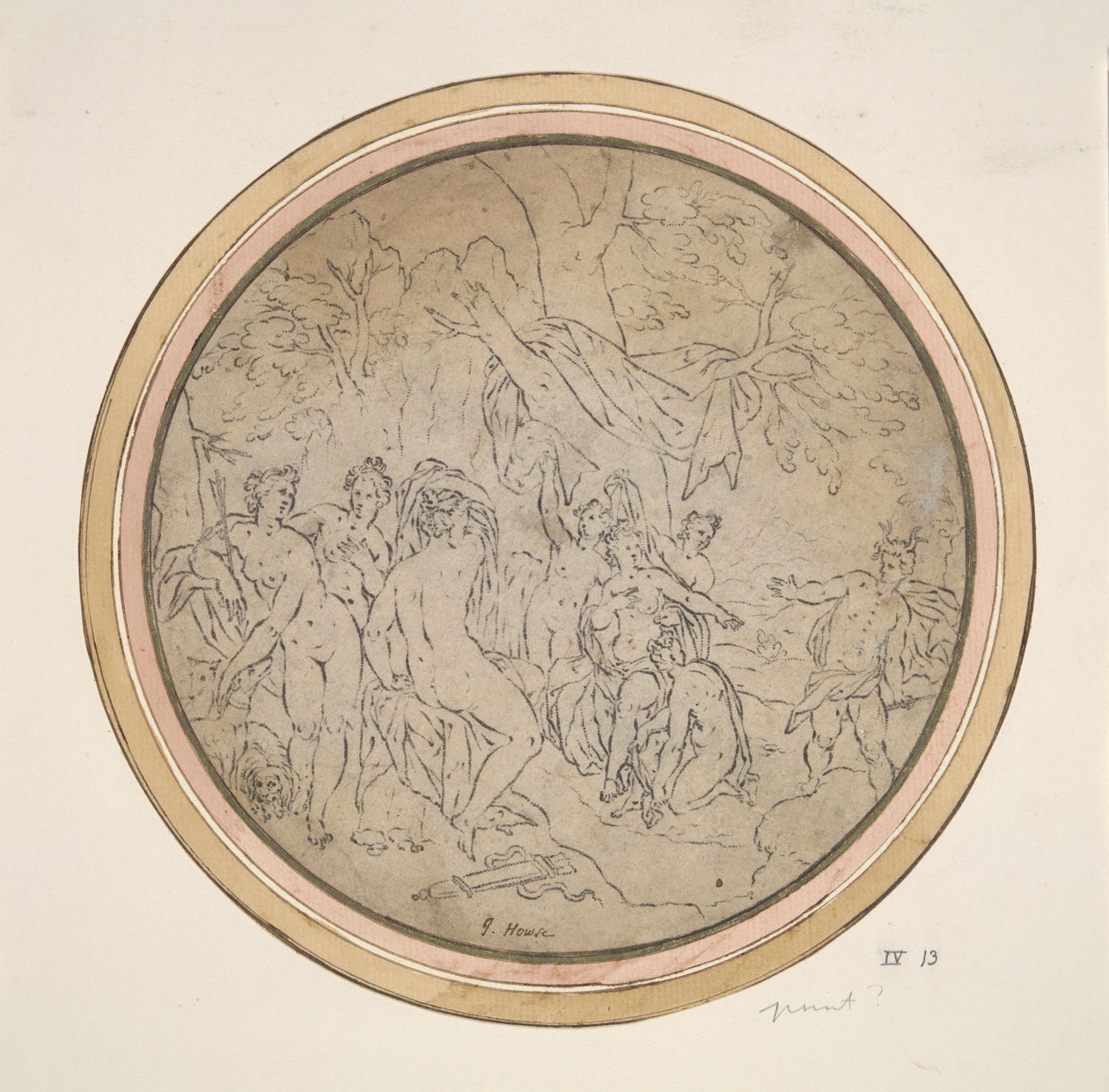 Diana és nimfái meglepte Actaeon alkotó: Unknown