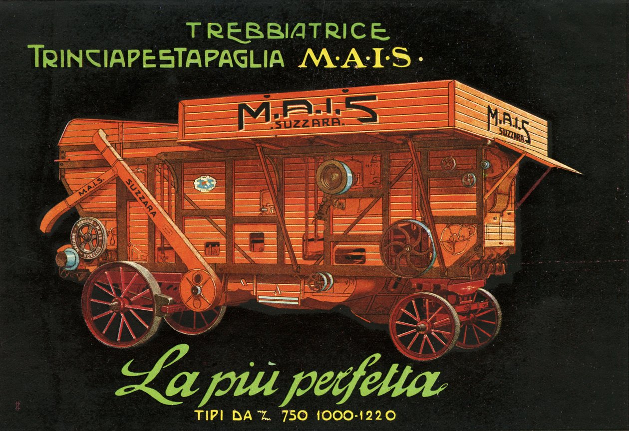 Mezőgazdasági gépek. Suzzara, 1925 alkotó: Unknown