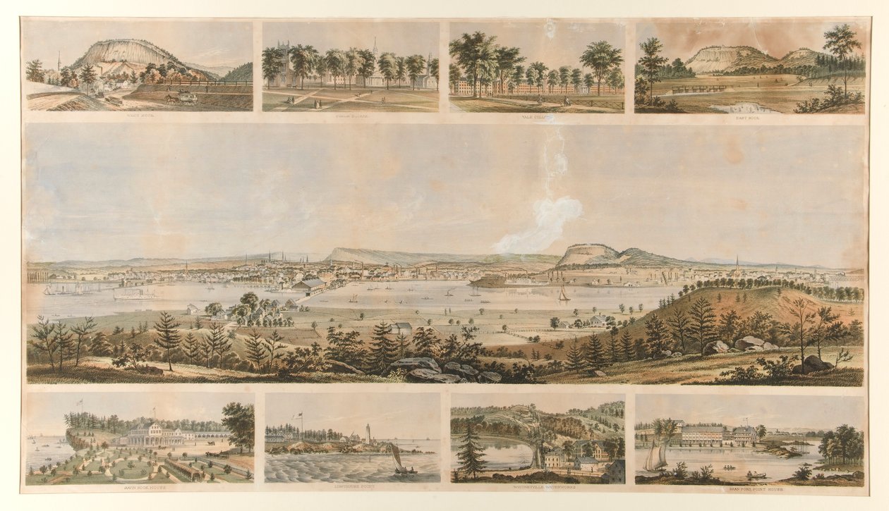 New Haven (9 kilátás, panoráma és 8 matrica) alkotó: Unknown