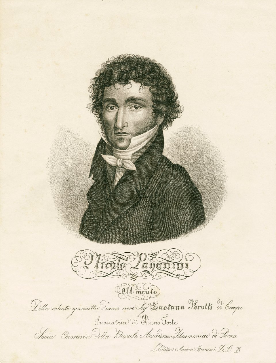 Niccolo Paganini - portré alkotó: Unknown
