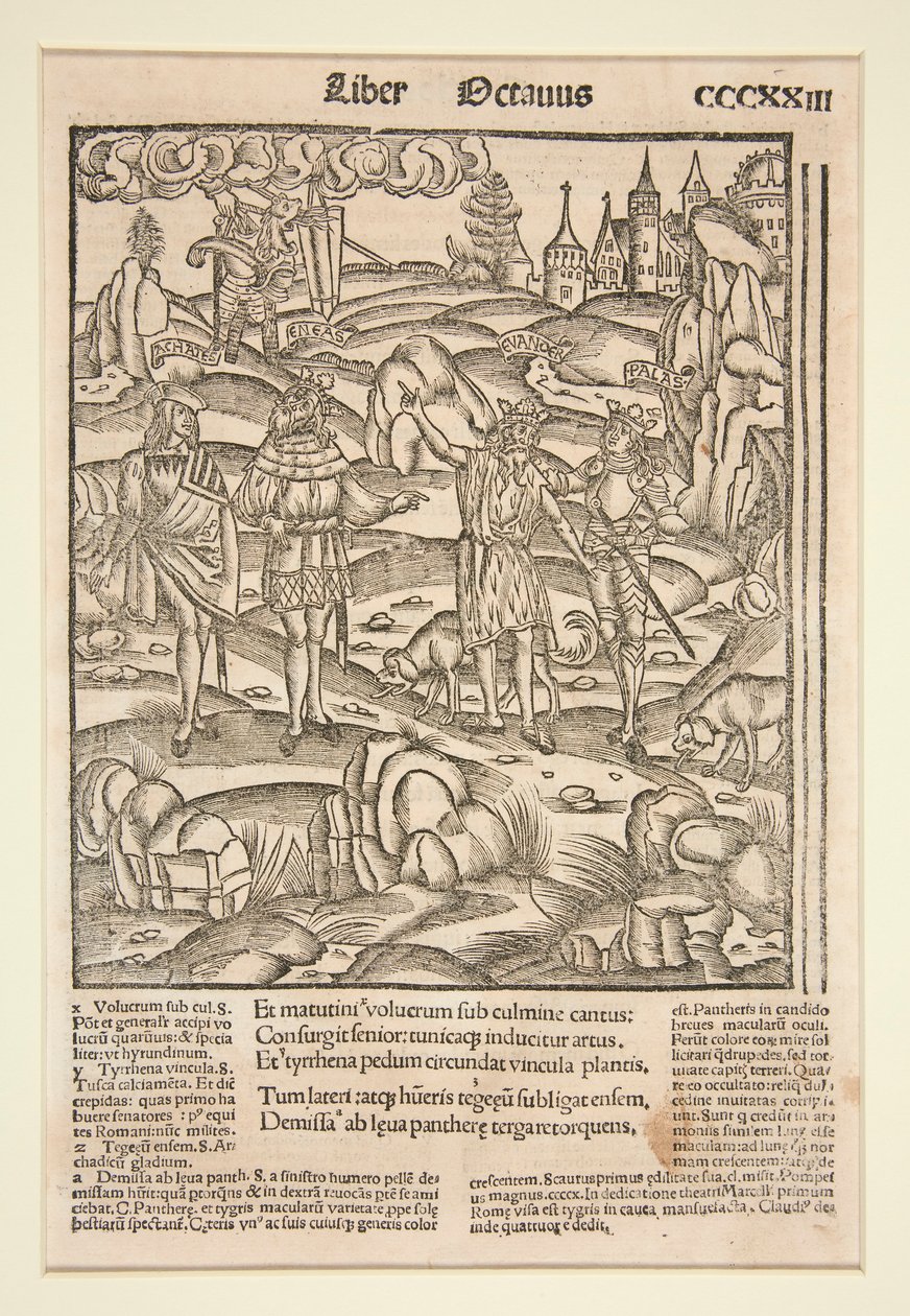 Oldal a strasbourgi Vergiliusból, 1502 alkotó: Unknown