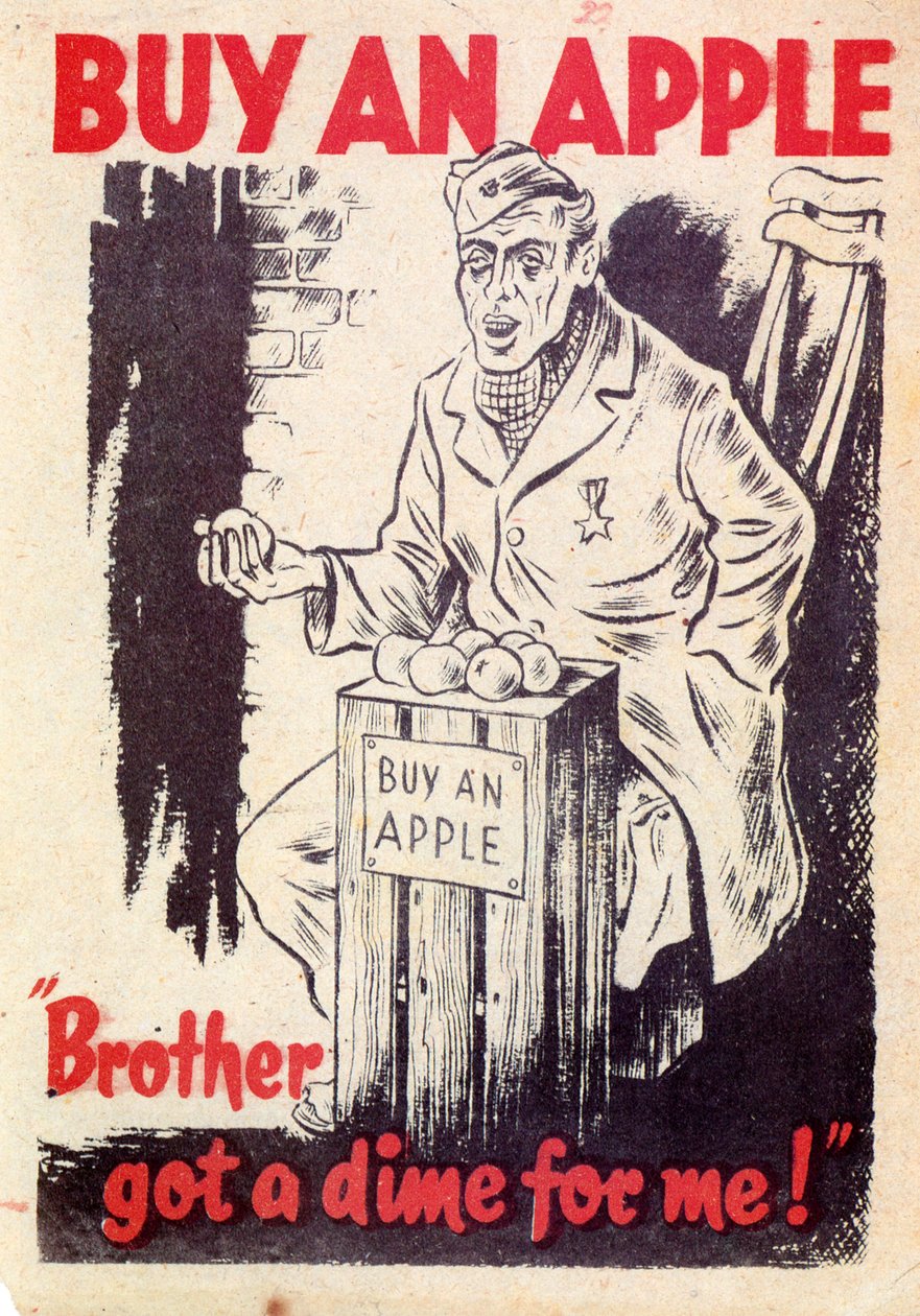 Propaganda. Vegyél egy almát. Testvér kapott egy fillért nekem! 1940 alkotó: Unknown