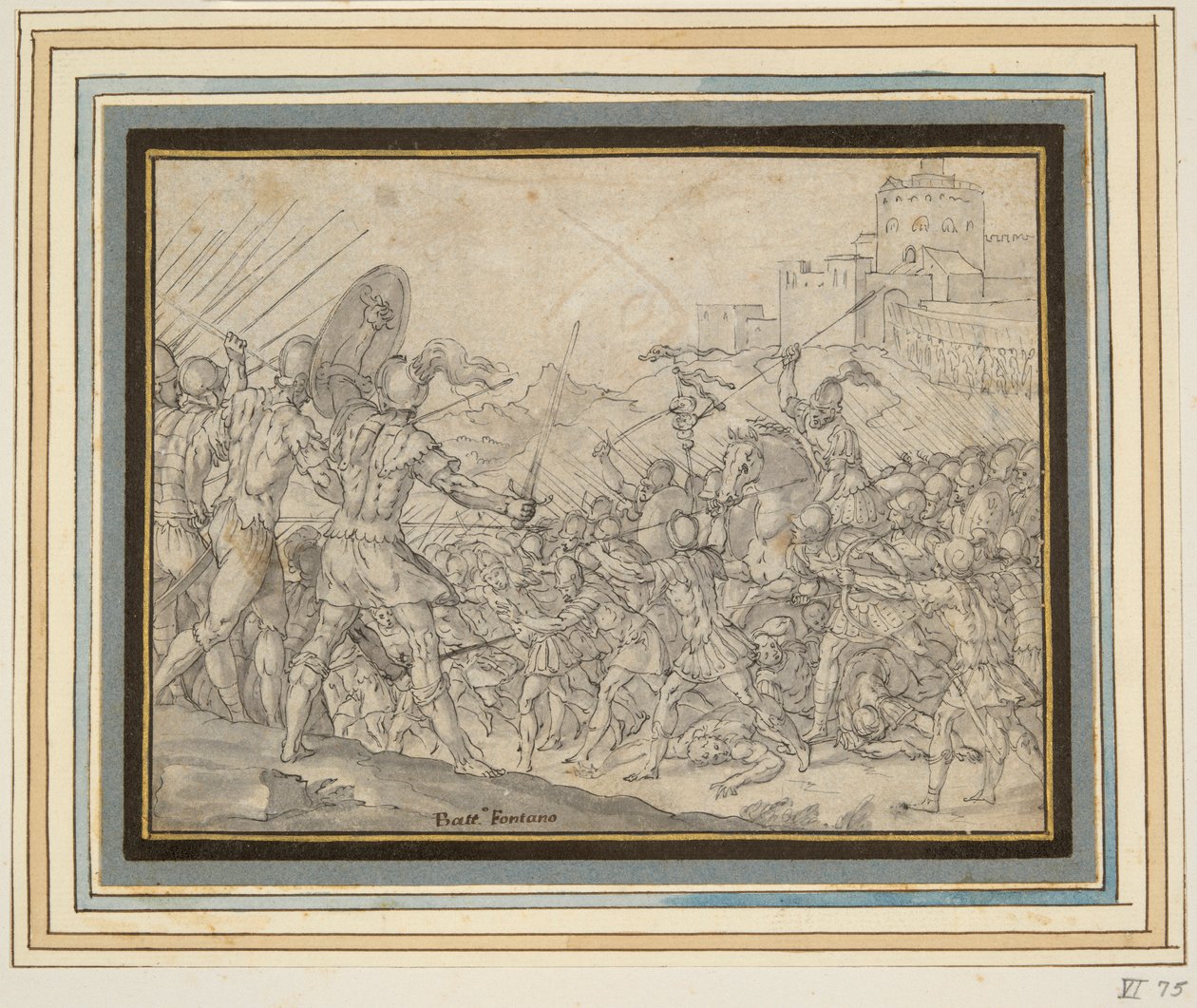 Romulus, Harc a szabinokkal, Jupiter segítségét kéri alkotó: Unknown