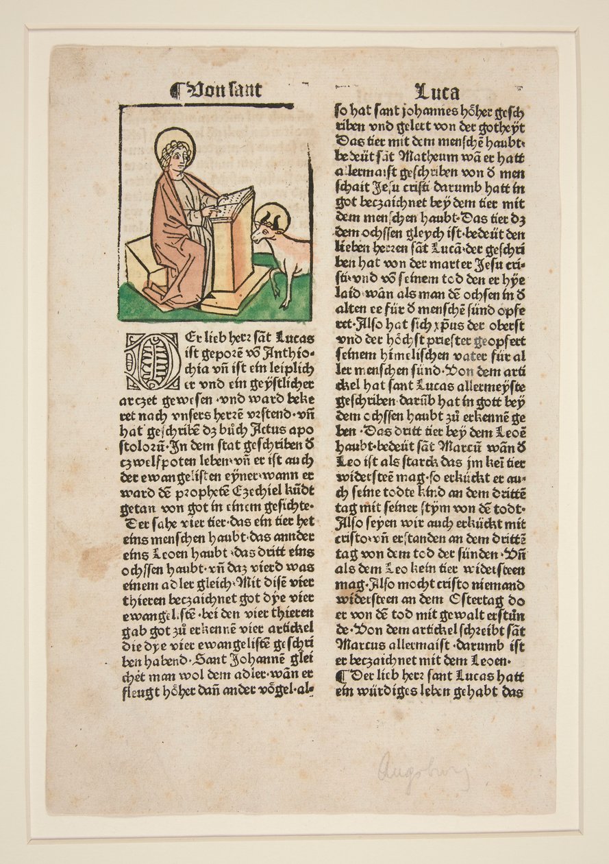 Szent Lukács. Illusztráció (Jacobus da Voragine) Golden Legend alkotó: Unknown