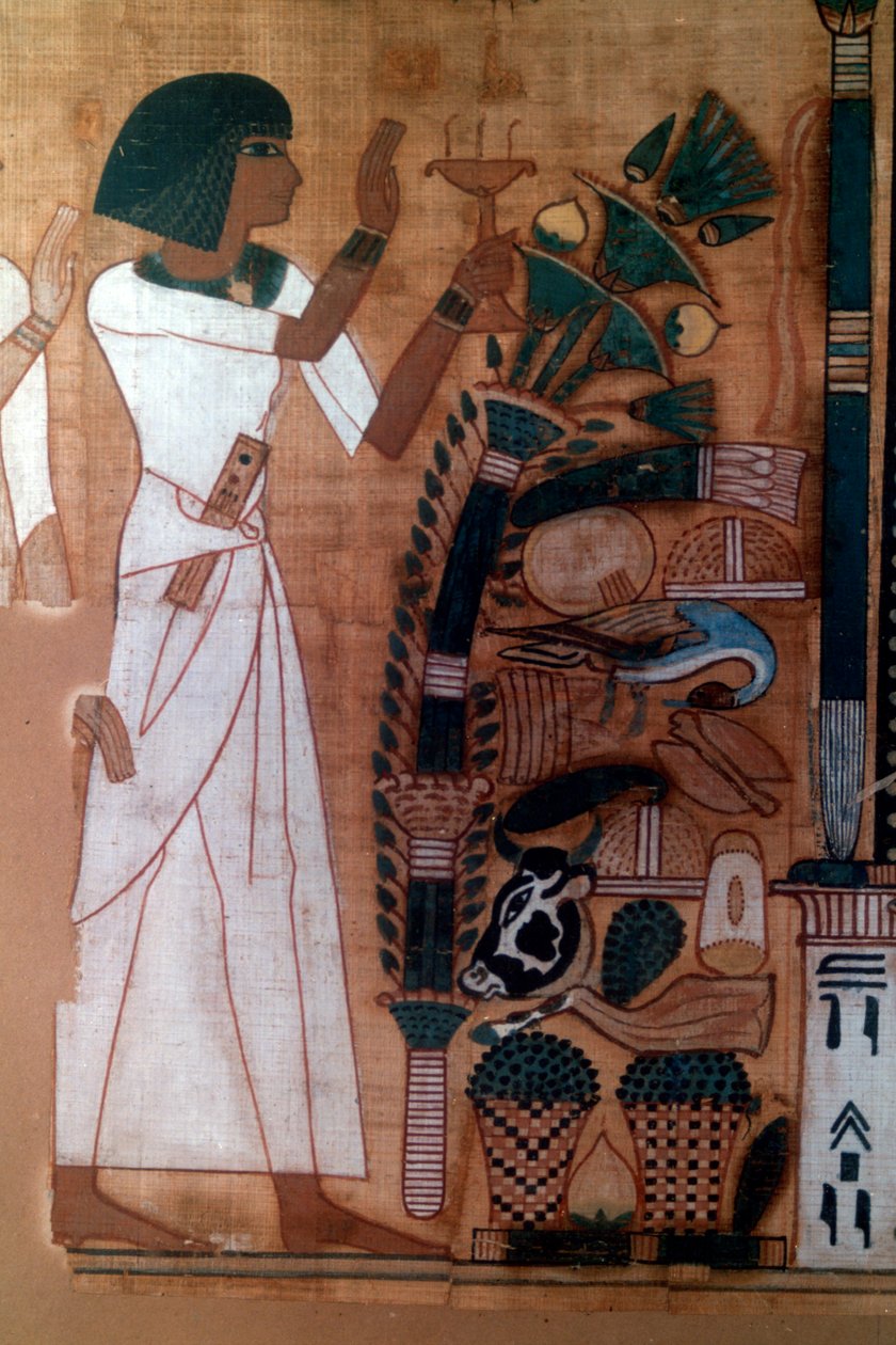 „Ozirisz füstölése”, Neb-Qued halottak könyve, egyiptomi, 19. dinasztia alkotó: Unknown