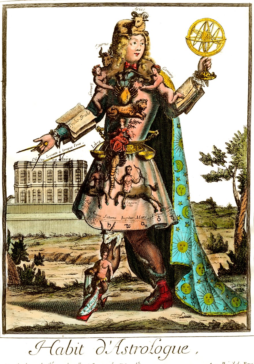 17. századi asztrológus öltöny. Magángyűjtemény. alkotó: Unknown artist