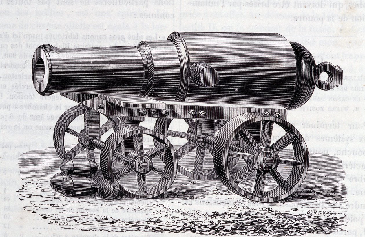Egy Blakely puska – A Blakely Canon a londoni kiállításon (1862) alkotó: Unknown artist